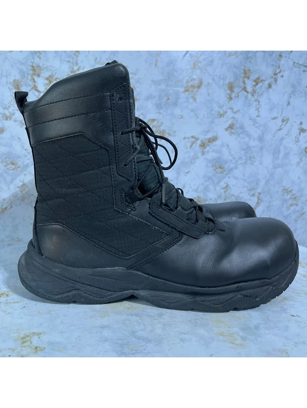 Under Armour Stellar G2 Mens Size 13 Shoes Black Tactical Combat Safety Toe Boot